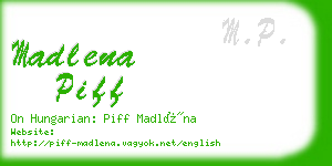madlena piff business card